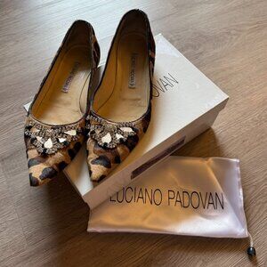 Luciano Padovan Leopard Print Flat